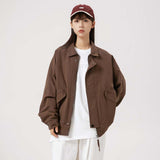 Unisex Jacket Fall Retro Workwear Washed Jacket