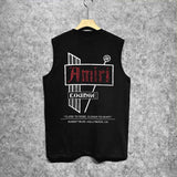 Amiri tank top letter sign printing