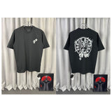Ch hip-hop t shirts american ch short-sleeved classic spray painting graffiti horseshoe sanskrit cross logo high street