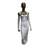 Women Dresses Bandage Dress Long Sleeve V-neck Dress Party Dress (Ont0408)