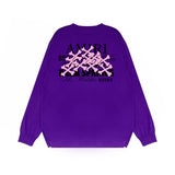 Amiri Long Sleeved Shirt Printed Trendy Pure Cotton