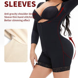 Shapewear bodysuit long sleeves waist and abdomen tightening