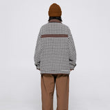 Unisex Jacket Autumn Houndstooth Loose Jacket