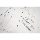 Gallery Dept Jacket Hand Painted Ink Splashing Multi Pocket Tooling Jacket Lapel Jacket