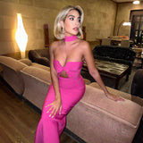 Women Dresses Bandage Dress Elegant Sexy Chocker Party Dress Skirt (Ont0408)