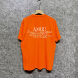 Amiri t shirts hollywood artistic font print short sleeve tee
