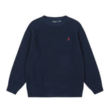 Heavy weight! rl ralph pony heattech women's fall and winter round neck topscasuallooseknitting wool sweater couple