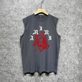 Amiri tank top bandana skull print