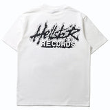 Hip-hop t-shirts: trendy american flame boy portrait print short-sleeve couple's fashion loose-fit tee