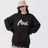 Unisex Sweater Autumn Letter Printed round Neck Sweater