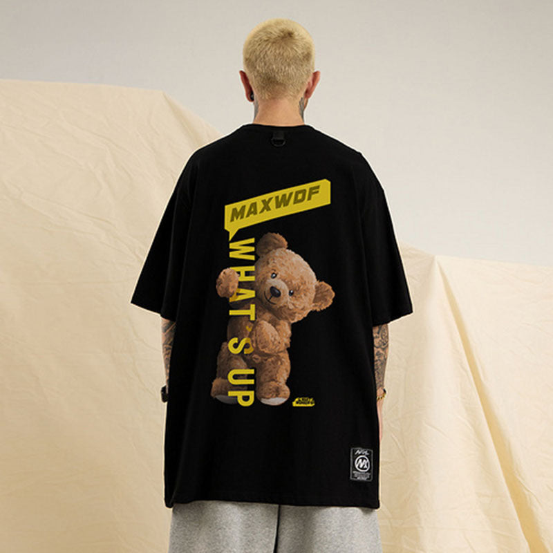 Men's T Shirt Loose Short Sleeve T-shirt Men's and Women's Hip Hop Couple Half Sleeve Top