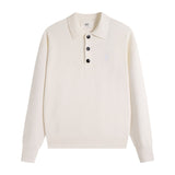 Ami araunrif couple love polo collar autumn and winter embroidered knitting shirt collar wool sweater long sleeves
