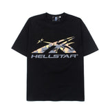 Hip-hop t-shirts: american streetwear classic letter camo print trendy casual loose short sleeve tee - summer fashion tee