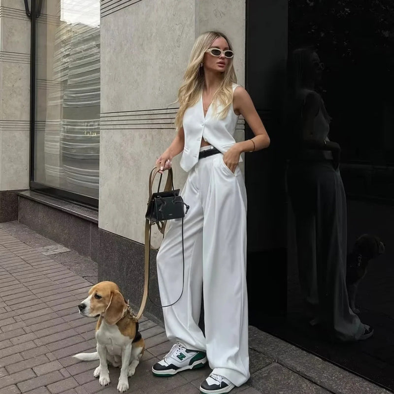 Women Sweatpants Fall Loose Casual Straight-Leg Harem Pants