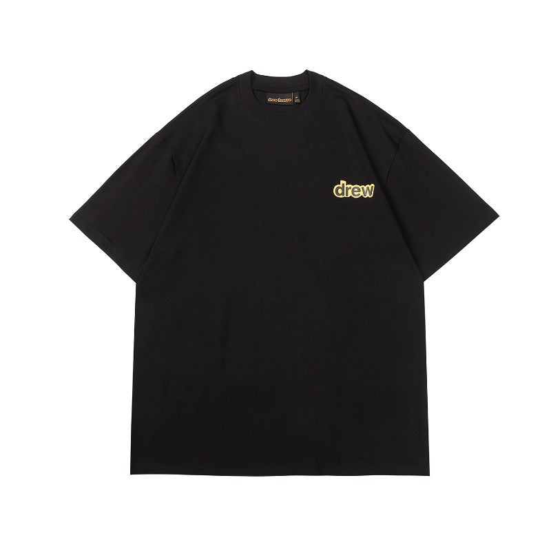Drew house tshirt r d@ew floral letter crew neck pullover short sleeve