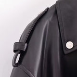 Women Leather Jacket Slim-Fitting Biker Pu Jacket Coat