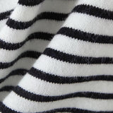 Women Sweater Knitwear Autumn Long-Sleeved Sweater Pullover Bottoming Shirt round Neck Striped Sweater