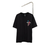 Ch hip-hop t shirts american ch short-sleeved sanskrit cross embroider craft short-sleeved casual high street couple easiest for match
