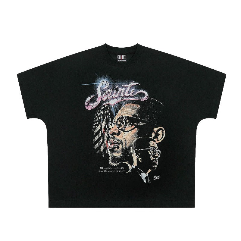saint m t shirts s.m celebrity graphic crewneck pullover short sleeve t-shirt