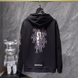 Chh Chrome Hearts Hoodie Sanskrit Letter Print Miami Zip Jacket Sweater