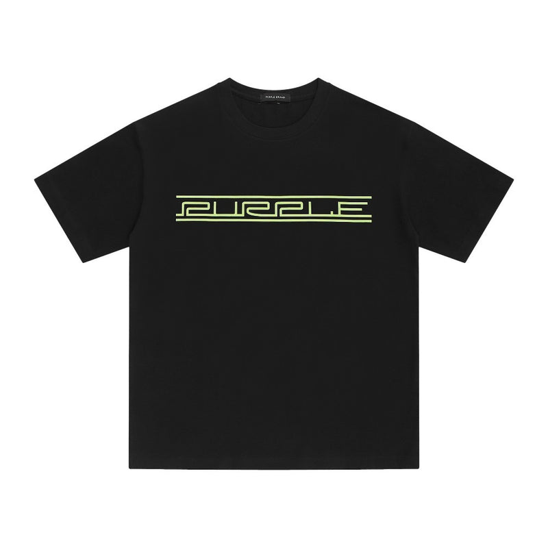 Purple Brand T Shirts Spring Hip Hop Men's and Women's Loose Casual Short-Sleeved T-shirt
