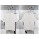 Ch hip-hop t shirts ch short-sleeved full-print sanskrit horseshoe embroider hole technology short-sleeved round neck loose high street