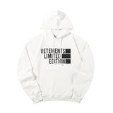 Vetements Hoodie VTM Letter Logo Printed Loose Hooded Sweater