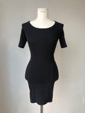 Women Dresses Summer Short Sleeve Dress Sexy Hip Skirt round Neck Skirt