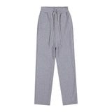 Ami aheoine heart embroidery macaron casual sweatpants - straight leg, drawstring elastic waist