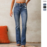 Women's spring denim pants: vintage distressed ripped jeans, washed streetwear style, for amazon us & eu cross-border e-commerce
