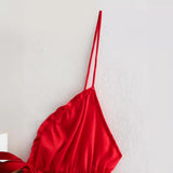 Women Dresses Summer Sling Dress Backless Sexy Dress (Xds0414)