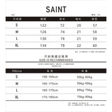 saint m t shirts s.m. foamed letter graphic crew neck short sleeve tee