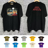 Gallery Dept T Shirt Retro Printed Loose Short-Sleeved Shirt