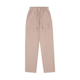 Ami aheoine heart embroidery macaron casual sweatpants - straight leg, drawstring elastic waist
