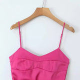 Women Dresses Summer Sling Mini Skirt Backless Sexy Skirt (Xds0414)