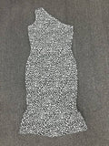 Women's Evening Dress Leopard Print Dress Hip Skirt Sexy Dress Evening Dress