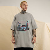 Men T Shirt Summer Vintage Vintage Print Short Sleeves T-shirt