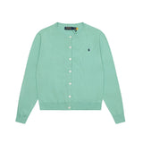 Rl ralph lauren sweet autumn/winter wool cardigan - single-breasted macaron color knit crewneck