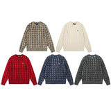 Rl ralph lauren pony crew neck knit wool sweater - couple's warm autumn/winter top - casual relaxed fit