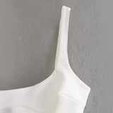 Women Dresses Summer Shoulder Strap round Neck Dress Slim Fit Sexy Dress (Xds0414)