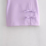 Women Skirt Summer Bowknot Decoration Mini Skirt Sheath Sexy Skirt