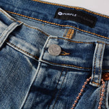 Purple Brand Jeans Blue with Holes Worn Jeans
