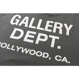 Gallery Dept T Shitrs Vintage Letter Print round Neck Long Sleeve T-shirt
