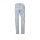 MIJKO Mens Vintage Pants MIJKO Wide-Foot Zipper Pants Ripped Jeans