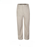 MIJKO Men Vintage Pants MIJKO Hip Hop High Street Straight Suit Trousers Men's and Women's Casual Pants