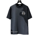 Ch hip-hop t shirts american ch cross splash ink horseshoe sanskrit short-sleeved loosecasualheavy weight high street easiest for match