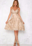 Women Evening Gown Summer Sexy Sling Lace Embroidery Dress