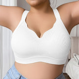 Full figure bra women's push-up lace