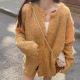 Women Knitwear Autumn round Neck Sweaters Cardigan
