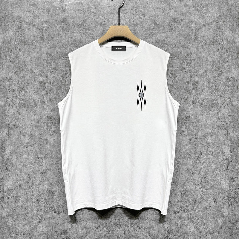 Amiri tank top retro geometric graphic printing